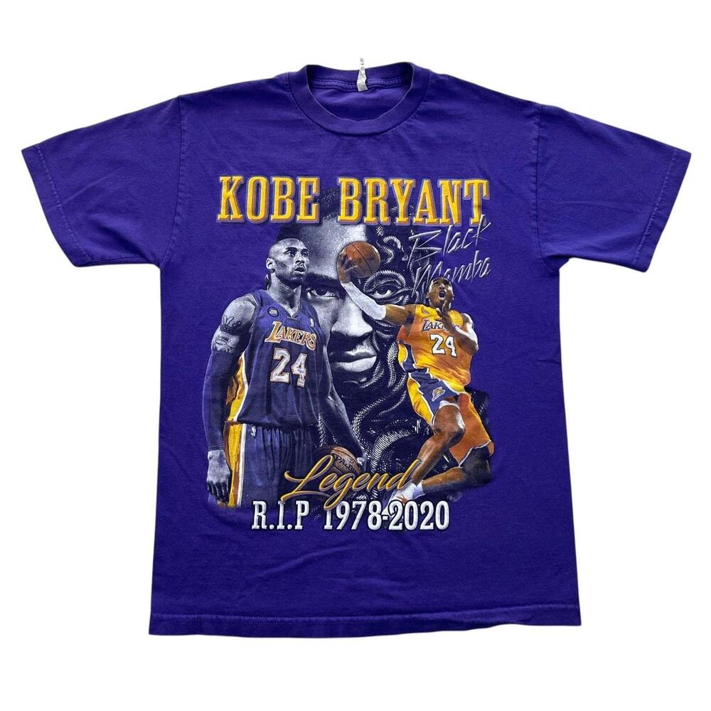 Kobe Bryant Memorial T Shirt Medium Black Mamba Los Angeles Lakers Nba